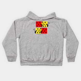 Square LadyBug Kids Hoodie